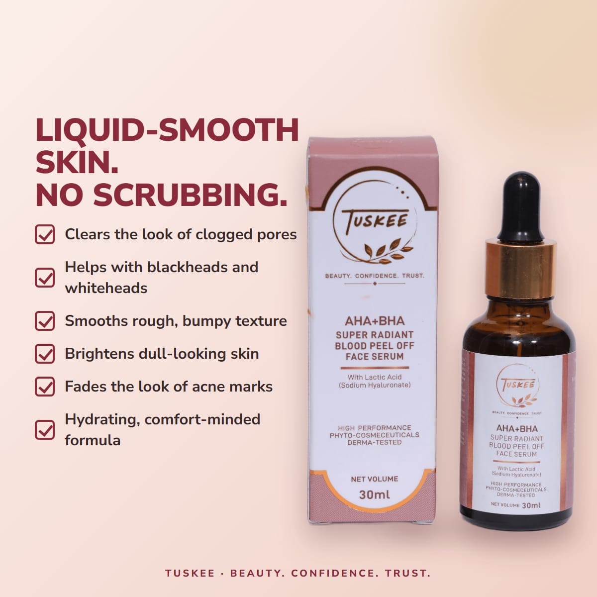 Benefits of AHA and BHA peel serum